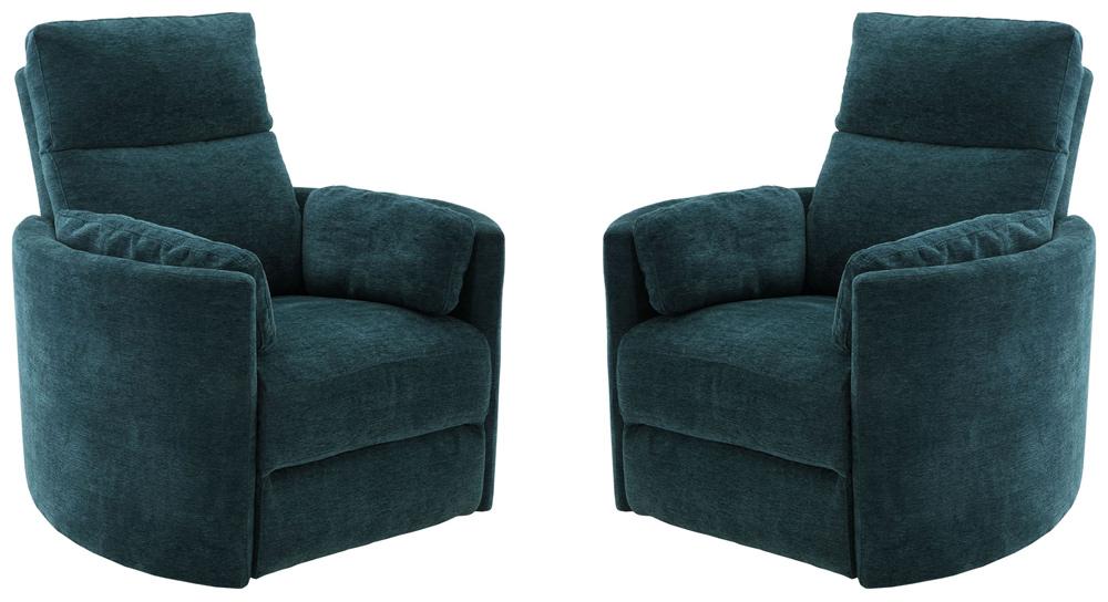 Parker House -  Radius - Peacock Power Swivel Glider Recliner (Set of 2) - MRAD#812GSP-2-PEA view 3