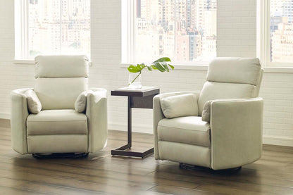 Parker House -  Radius - Florence Ivory - Powered By Freemotion Cordless Power Swivel Glider Recliner (Set of 2) - MRAD#812GSP-P25-2-FIV view 7