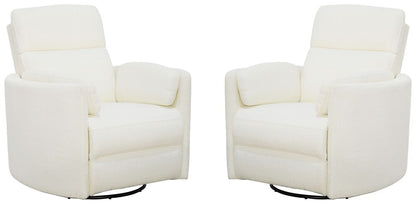 Parker House -  Radius - Revel Oyster Power Swivel Glider Recliner (Set of 2) - MRAD#812GSP-2-RVO veiw 3