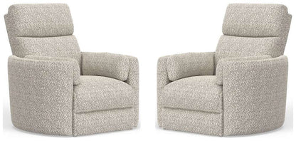 Parker House -  Radius - Tatum River Rock Power Swivel Glider Recliner (Set of 2) - MRAD#812GSP-2-TARR veiw 1