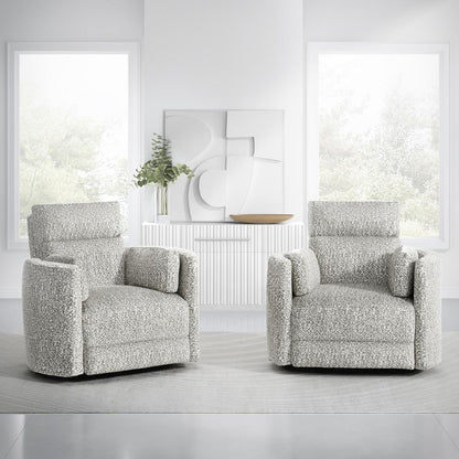 Parker House -  Radius - Tatum River Rock Power Swivel Glider Recliner (Set of 2) - MRAD#812GSP-2-TARR veiw 2