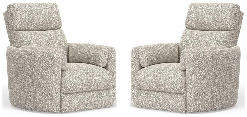 Parker House -  Radius - Tatum River Rock Power Swivel Glider Recliner (Set of 2) - MRAD#812GSP-2-TARR veiw 3