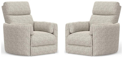 Parker House -  Radius - Tatum River Rock Power Swivel Glider Recliner (Set of 2) - MRAD#812GSP-2-TARR veiw 3
