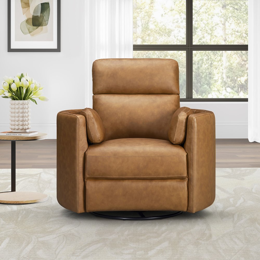Parker House - Radius - Vintage Caramel Power Swivel Glider Recliner - Vintage Caramel - MRAD#812GSP-VGCM view 4