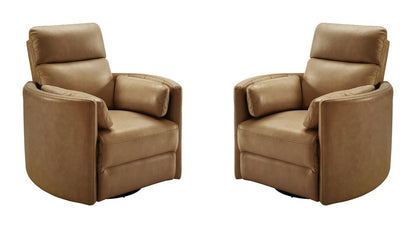 Parker House - Radius - Vintage Caramel Swivel Power Glider Recliner (Set of 2) - Vintage Caramel - MRAD-KIT-812GSP-2-VGCM view 1