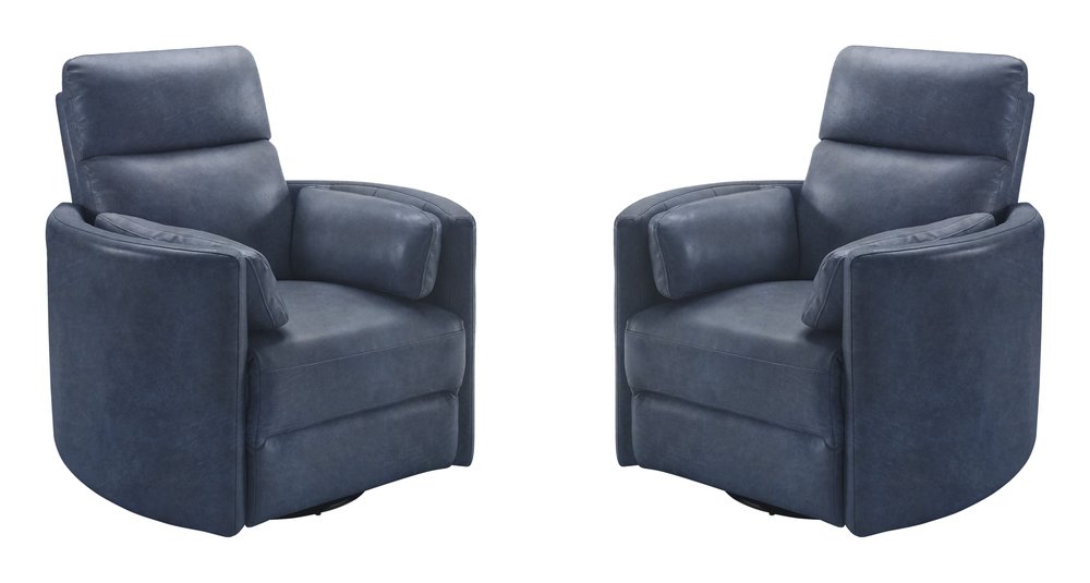 Parker House - Radius - Vintage Navy Swivel Power Glider Recliner (Set of 2) - Vintage Navy - MRAD-KIT-812GSP-2-VGNV view 1