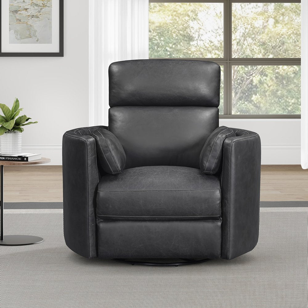 Parker House - Radius - Vintage Slate Power Swivel Glider Recliner - Vintage Slate - MRAD#812GSP-VGSL view 6