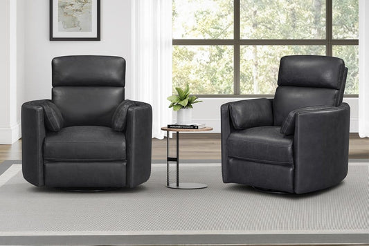 Parker House - Radius - Vintage Slate Swivel Power Glider Recliner (Set of 2) - Vintage Slate - MRAD-KIT-812GSP-2-VGSL view 2