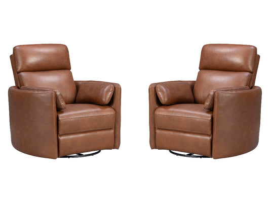 Parker House - Radius - Vintage Whiskey Swivel Power Glider Recliner (Set of 2) - Vintage Whiskey - MRAD-KIT-812GSP-2-VGWK view 1