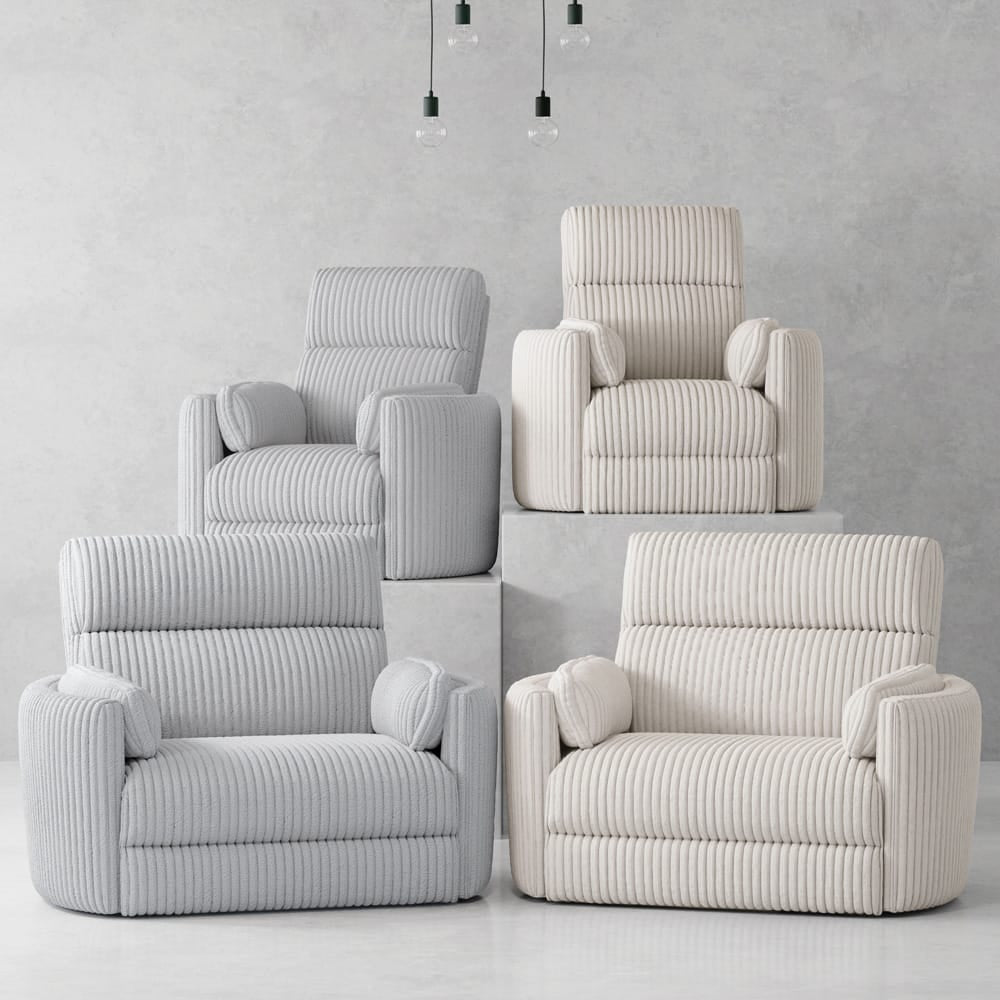 Parker House - Radius Xl - Mega Grey Extra Wide Power Glider Recliner - MRAD#812GP-XL-MGGR view 5