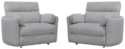 Parker House -  Radius Xl - Mega Grey Extra Wide Power Glider Recliner (Set of 2) - MRAD#812GP-XL-2-MGGR view 1