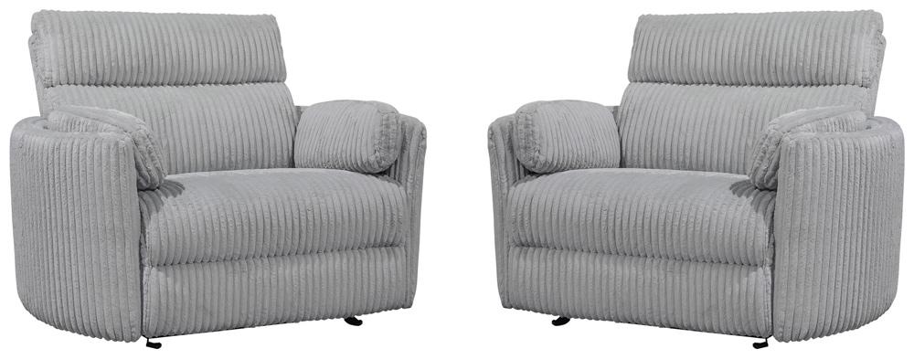 Parker House -  Radius Xl - Mega Grey Extra Wide Power Glider Recliner (Set of 2) - MRAD#812GP-XL-2-MGGR view 3
