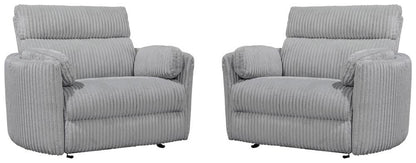 Parker House -  Radius Xl - Mega Grey Extra Wide Power Glider Recliner (Set of 2) - MRAD#812GP-XL-2-MGGR view 3