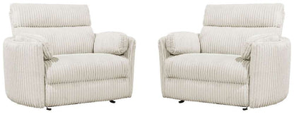 Parker House -  Radius Xl - Mega Ivory Extra Wide Power Glider Recliner (Set of 2) - MRAD#812GP-XL-2-MGIV view 1