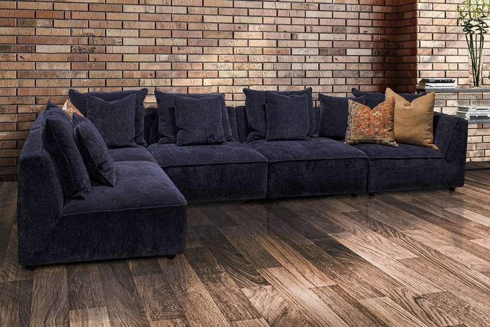 Parker House - Recess - Reptile Blue 5 Piece Modular Sectional - SREC-PACK5A-RPBL view 1