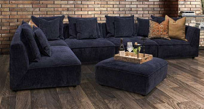 Parker House - Recess - Reptile Blue 6 Piece Modular Sectional - SREC-PACK6A-RPBL view 3