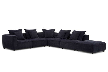 Parker House - Recess - Reptile Blue Ottoman with Casters - SREC#900-RPBL veiw 2