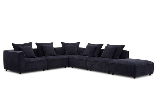 Parker House - Recess - Reptile Blue Ottoman with Casters - SREC#900-RPBL veiw 2
