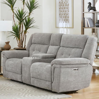 Parker House -  Richland - Bristol Grey Power Console Loveseat - MRIC#822CPH-BRGR view 3