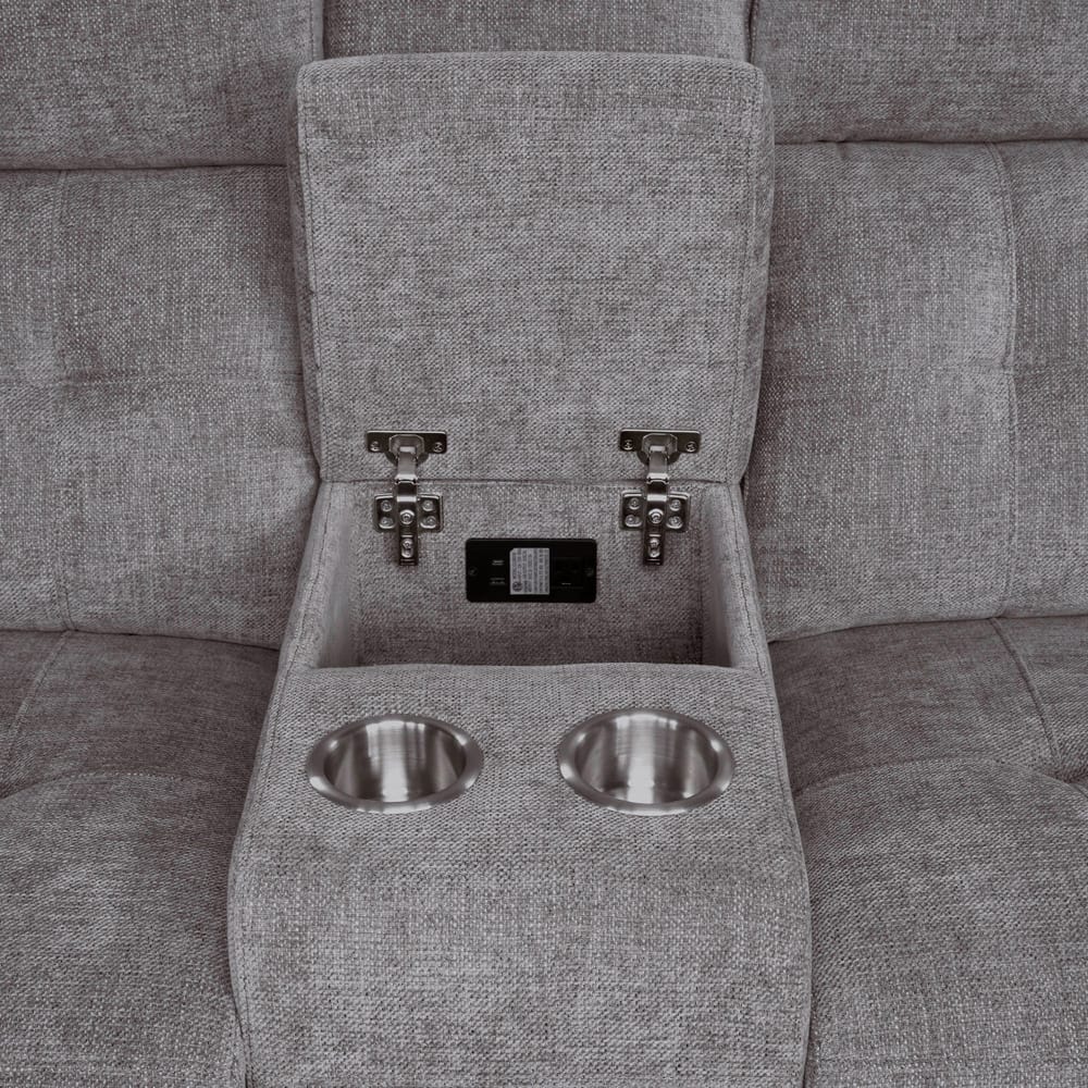 Parker House - Richland - Bristol Grey Power Console Loveseat - MRIC#822CPH-BRGR view 5