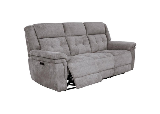 Parker House - Richland - Bristol Grey Power Reclining Sofa and Two Recliners - MRIC-311PH-BRGR view 2