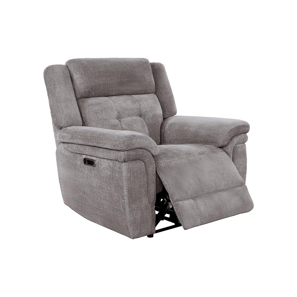 Parker House - Richland - Bristol Grey Power Reclining Sofa and Two Recliners - MRIC-311PH-BRGR view 3
