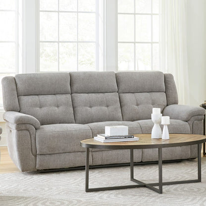 Parker House - Richland - Bristol Grey Power Reclining Sofa and Two Recliners - MRIC-311PH-BRGR view 7