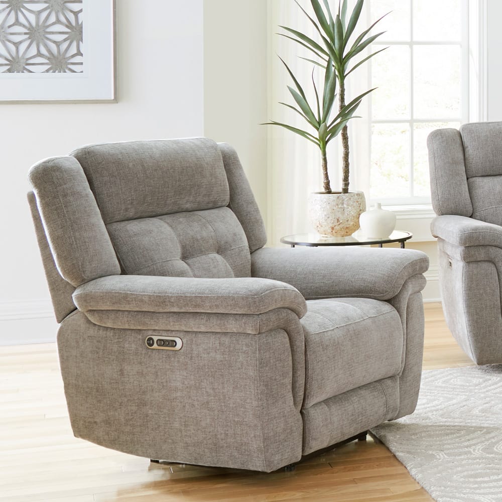 Parker House - Richland - Bristol Grey Power Reclining Sofa and Two Recliners - MRIC-311PH-BRGR view 8