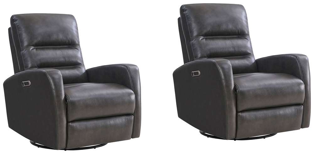 Parker House -  Ringo - Florence Grey Power Swivel Glider Recliner (Set of 2) - MRIN#812GSPH-2-FGR veiw 1