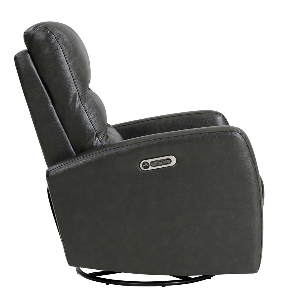 Parker House -  Ringo - Florence Grey Power Swivel Glider Recliner (Set of 2) - MRIN#812GSPH-2-FGR veiw 5