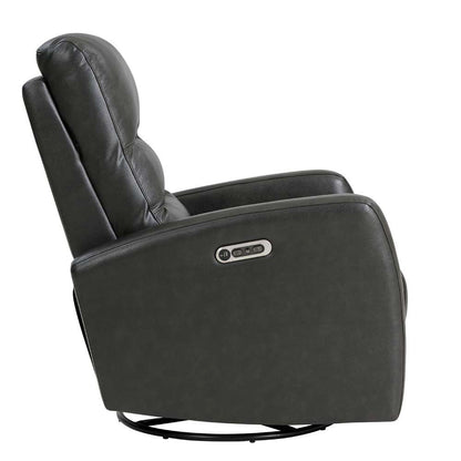 Parker House -  Ringo - Florence Grey Power Swivel Glider Recliner (Set of 2) - MRIN#812GSPH-2-FGR veiw 5