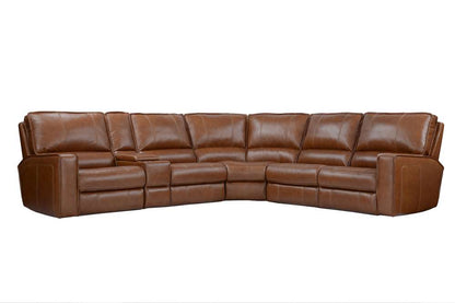 Parker House - Rockford - Verona Saddle 6 Piece Modular Power Reclining Sectional with Power Headrests and Entertainment Console - MROC-PACKA(H)-VSA view 2
