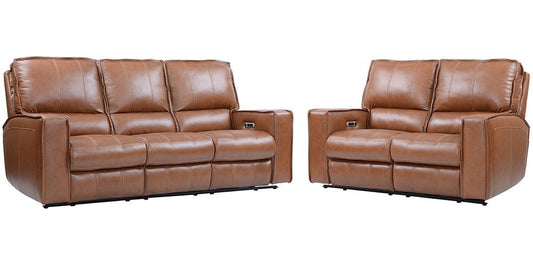 Parker House - Rockford - Verona Saddle Power Reclining Sofa and Loveseat - MROC-32PH-VSA view 1