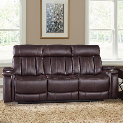 Parker House - Royce - Fantom Brown Power Drop Down Console Sofa - MROY#832PH-FNB view 2