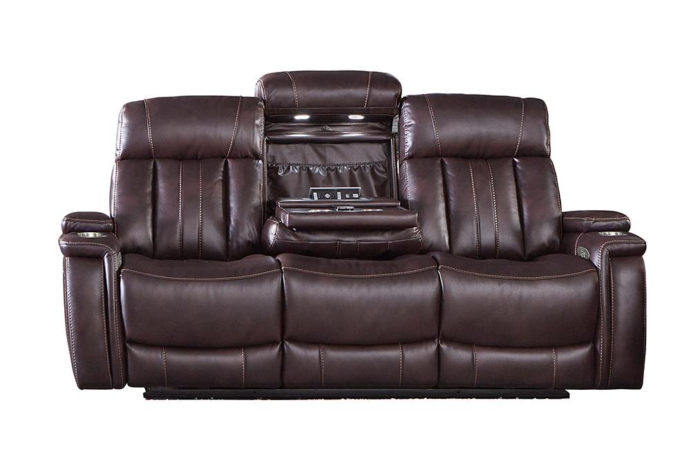 Parker House - Royce - Fantom Brown Power Reclining Sofa and Loveseat - MROY-32PH-FNB view 6