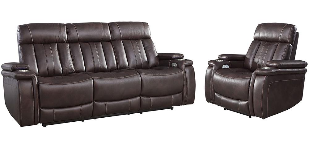 Parker House - Royce - Fantom Brown Power Reclining Sofa and Recliner - MROY-31PH-FNB view 1