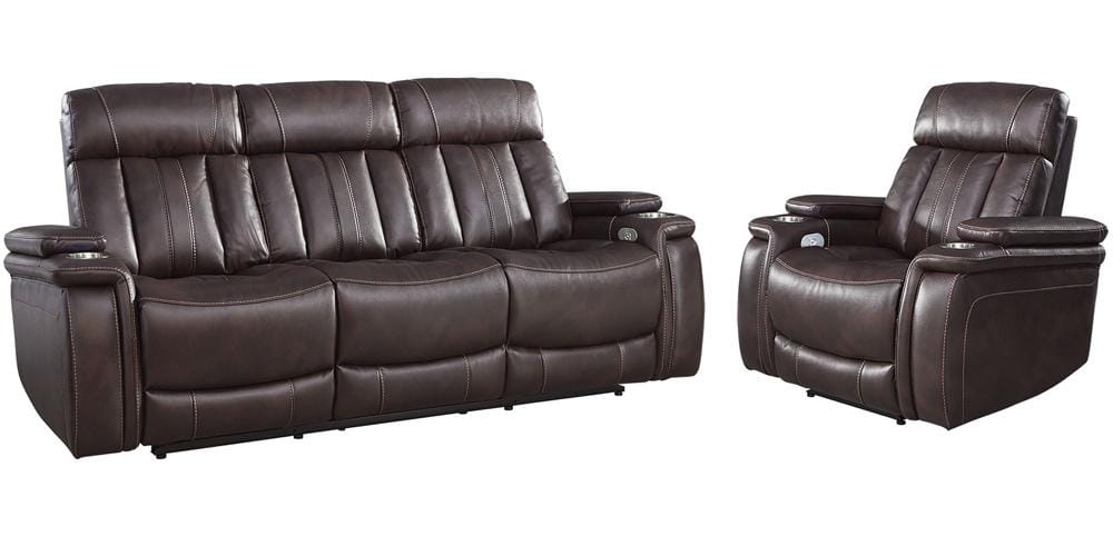 Parker House - Royce - Fantom Brown Power Reclining Sofa and Recliner - MROY-31PH-FNB view 3