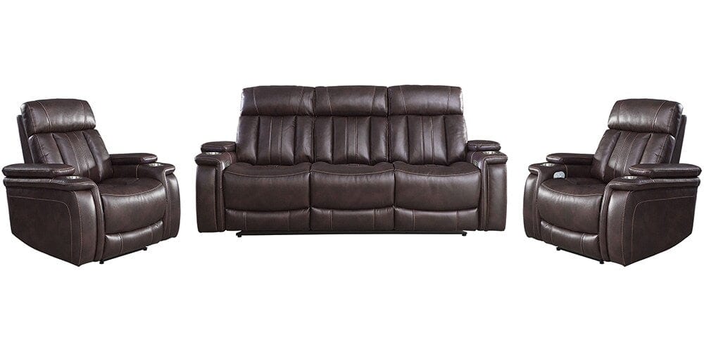 Parker House - Royce - Fantom Brown Power Reclining Sofa and Two Recliners - MROY-311PH-FNB view 1
