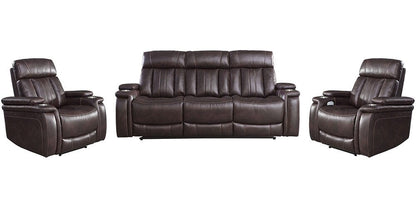 Parker House - Royce - Fantom Brown Power Reclining Sofa and Two Recliners - MROY-311PH-FNB view 1