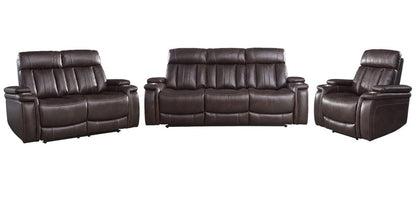 Parker House - Royce - Fantom Brown Power Reclining Sofa Loveseat and Recliner - MROY-321PH-FNB view 1