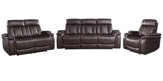 Parker House - Royce - Fantom Brown Power Reclining Sofa Loveseat and Recliner - MROY-321PH-FNB view 1