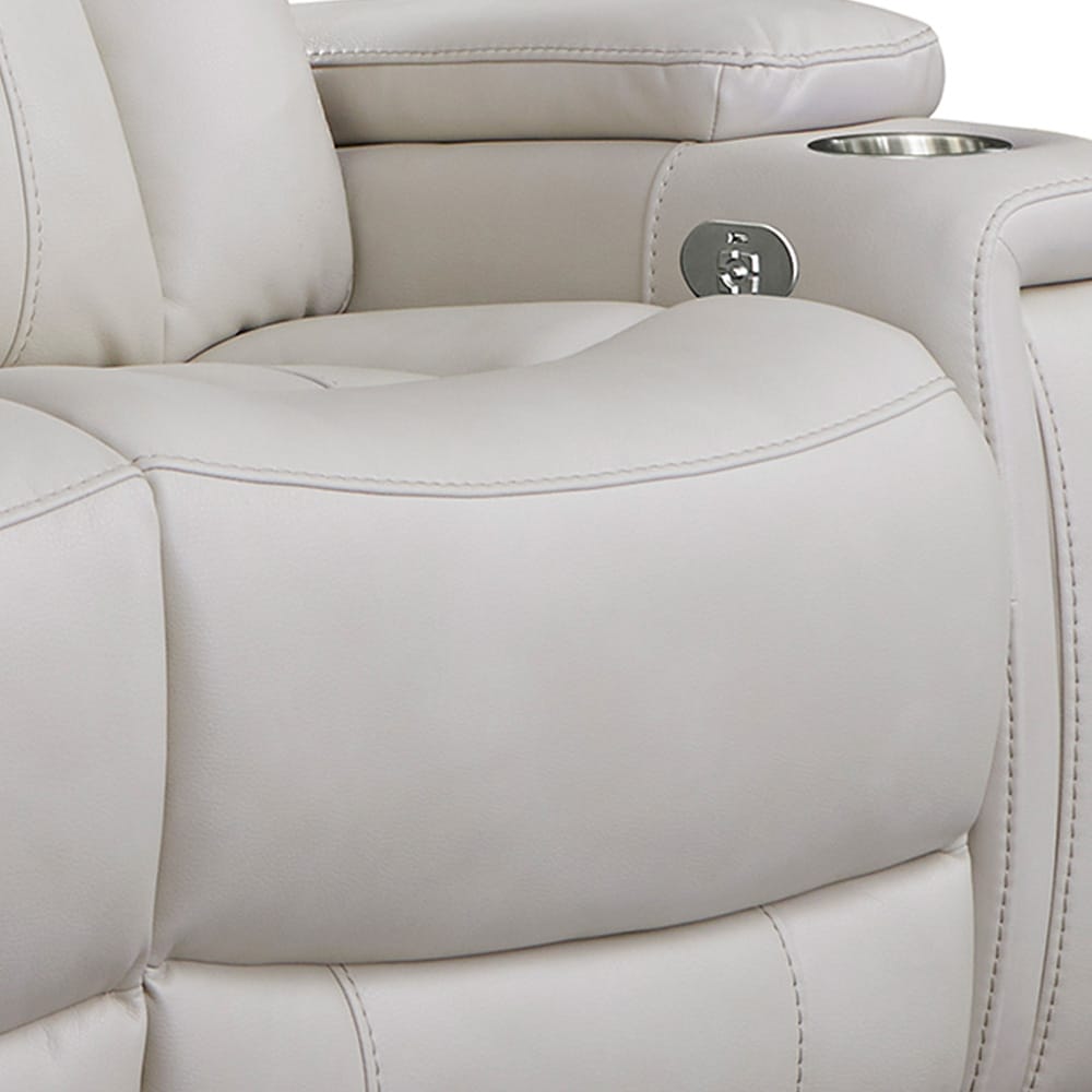 Parker House - Royce - Fantom Ivory Power Loveseat - MROY#822PH-FNI_CLOSEOUT view 3