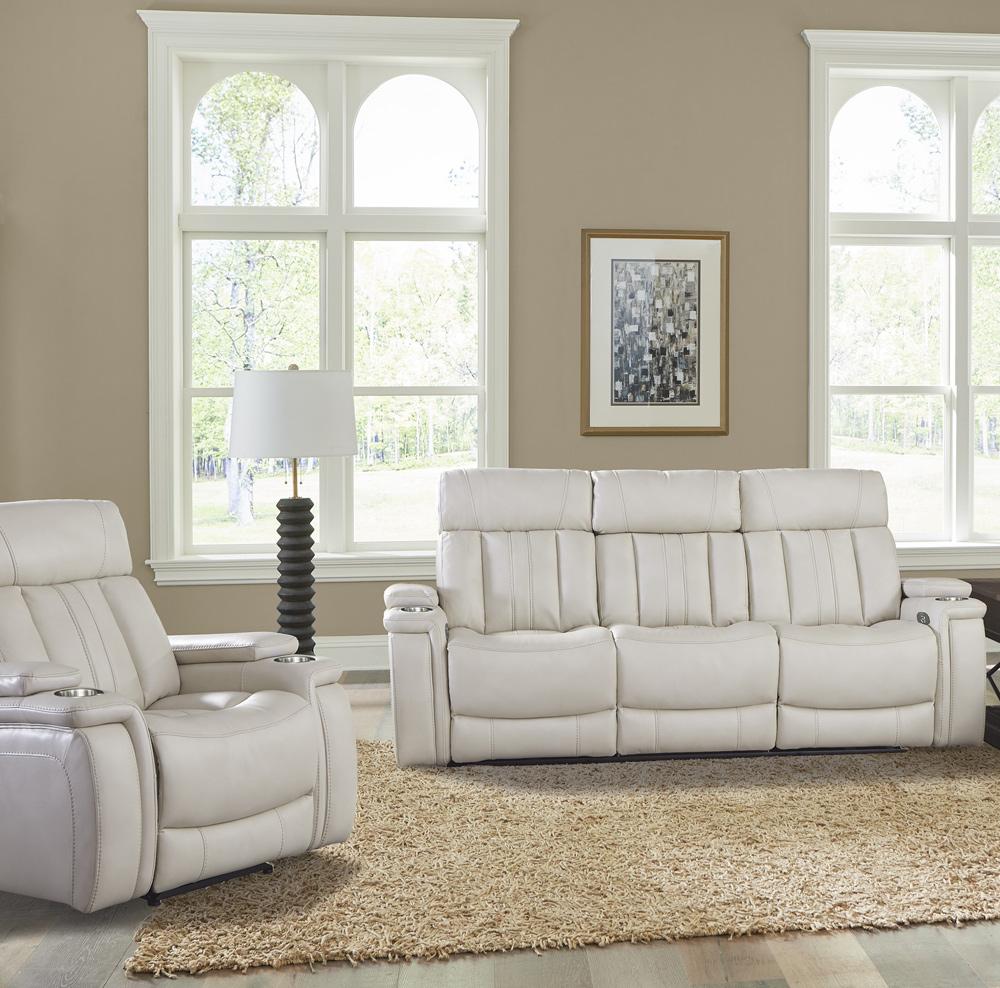 Parker House - Royce - Fantom Ivory Power Reclining Sofa and Recliner - MROY-31PH-FNI view 2