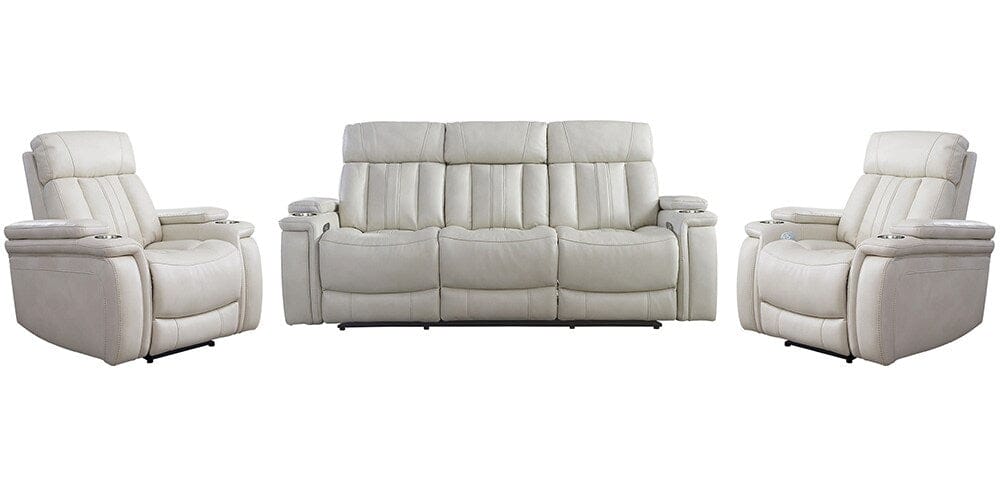 Parker House - Royce - Fantom Ivory Power Reclining Sofa and Two Recliners - MROY-311PH-FNI view 1