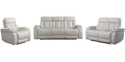 Parker House - Royce - Fantom Ivory Power Reclining Sofa Loveseat and Recliner - MROY-321PH-FNI view 1