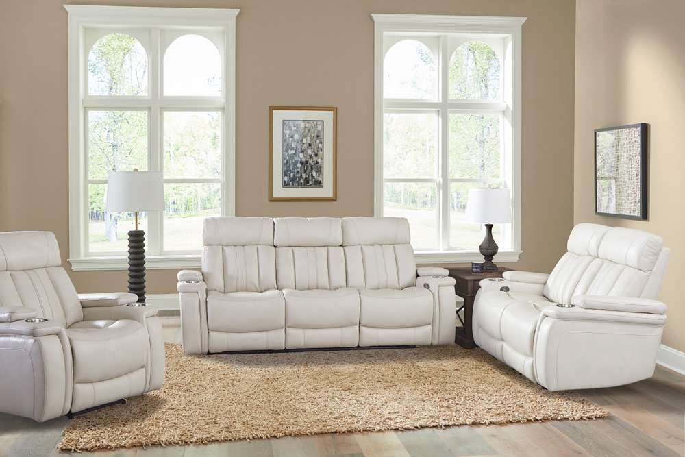 Parker House - Royce - Fantom Ivory Power Reclining Sofa Loveseat and Recliner - MROY-321PH-FNI view 2