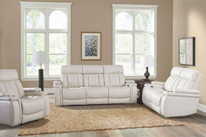 Parker House - Royce - Fantom Ivory Power Reclining Sofa Loveseat and Recliner - MROY-321PH-FNI view 2