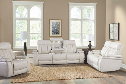 Parker House - Royce - Fantom Ivory Power Reclining Sofa Loveseat and Recliner - MROY-321PH-FNI view 3