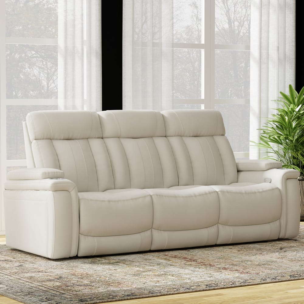 Parker House - Royce - Fantom Ivory Power Reclining Sofa Loveseat and Recliner - MROY-321PH-FNI view 4