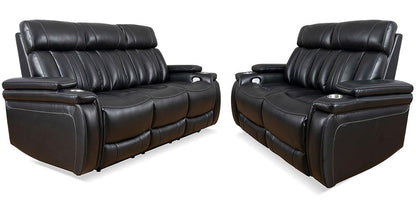 Parker House - Royce - Midnight Power Reclining Sofa and Loveseat - MROY-32PH-MID view 1